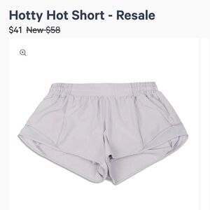 Lululemon Hotty Hot shorts size 10
